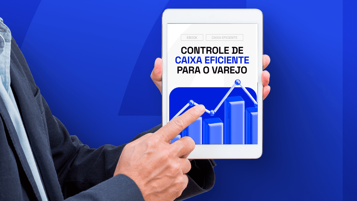 Empresário com o e-book