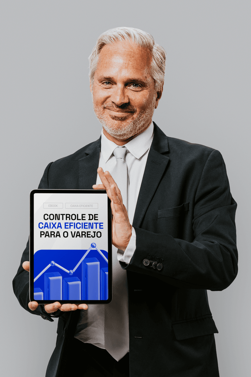 Empresário com o e-book